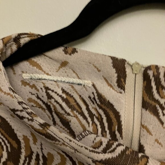 Vintage Abstract Animal Print Dress - Picture 4 of 6